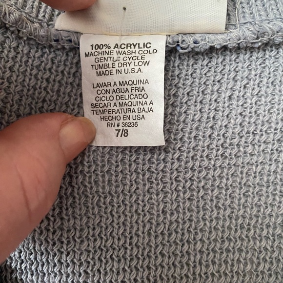 Vintage Basic Editions Youth Girls Sweater Cardigan size 7/8 NWT - Picture 8 of 10